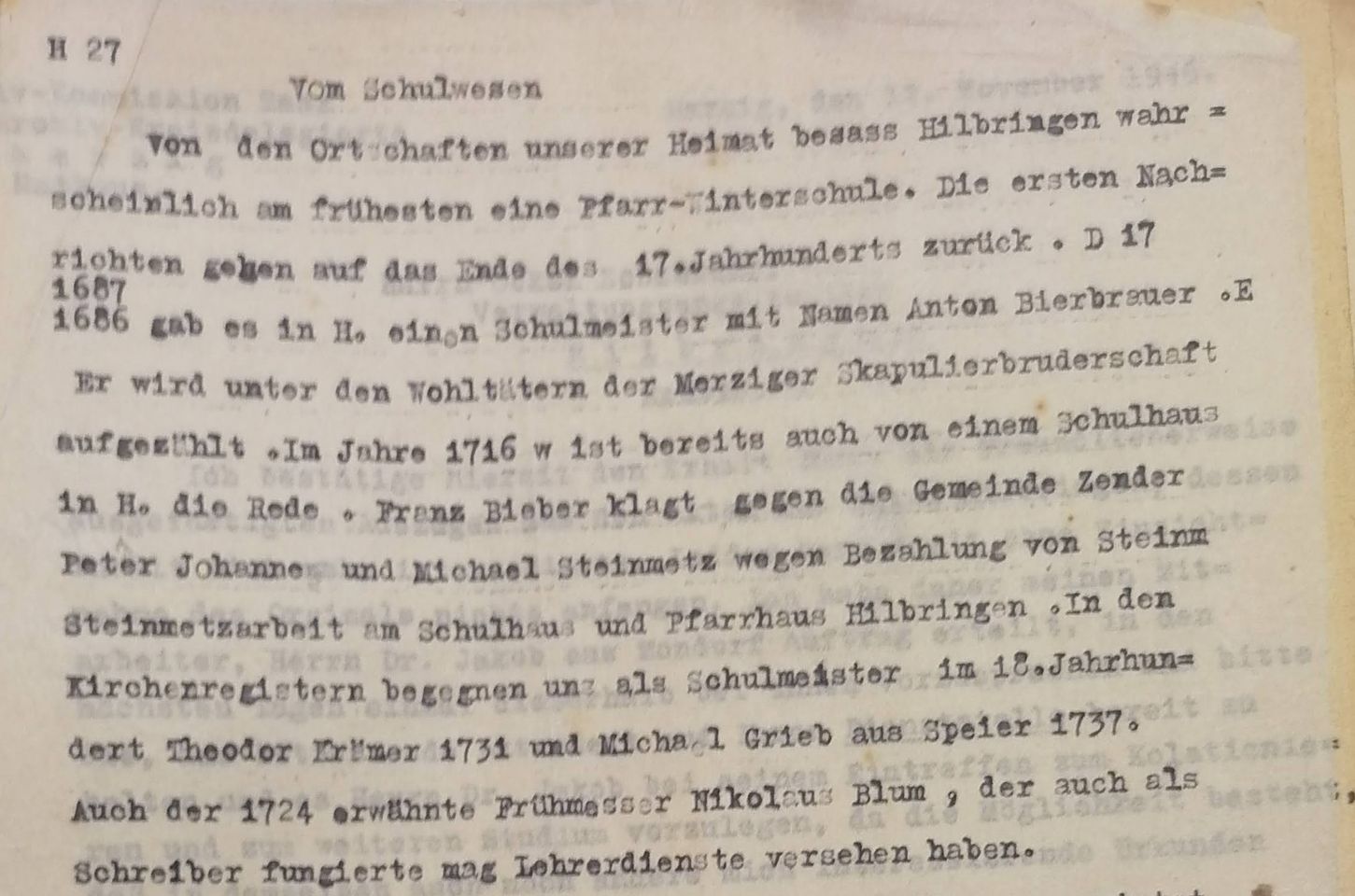 Beispiel Nachlass Dr. Anton Jacob Mondorf.
