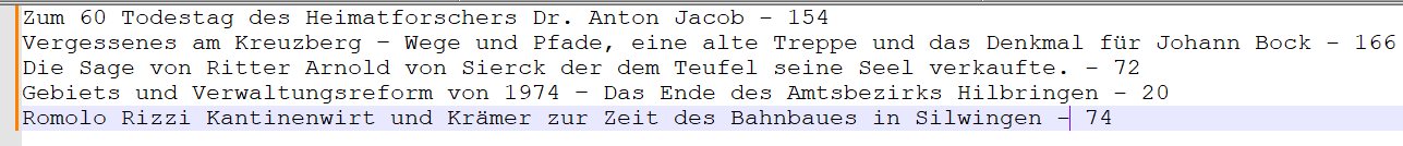Statistiken