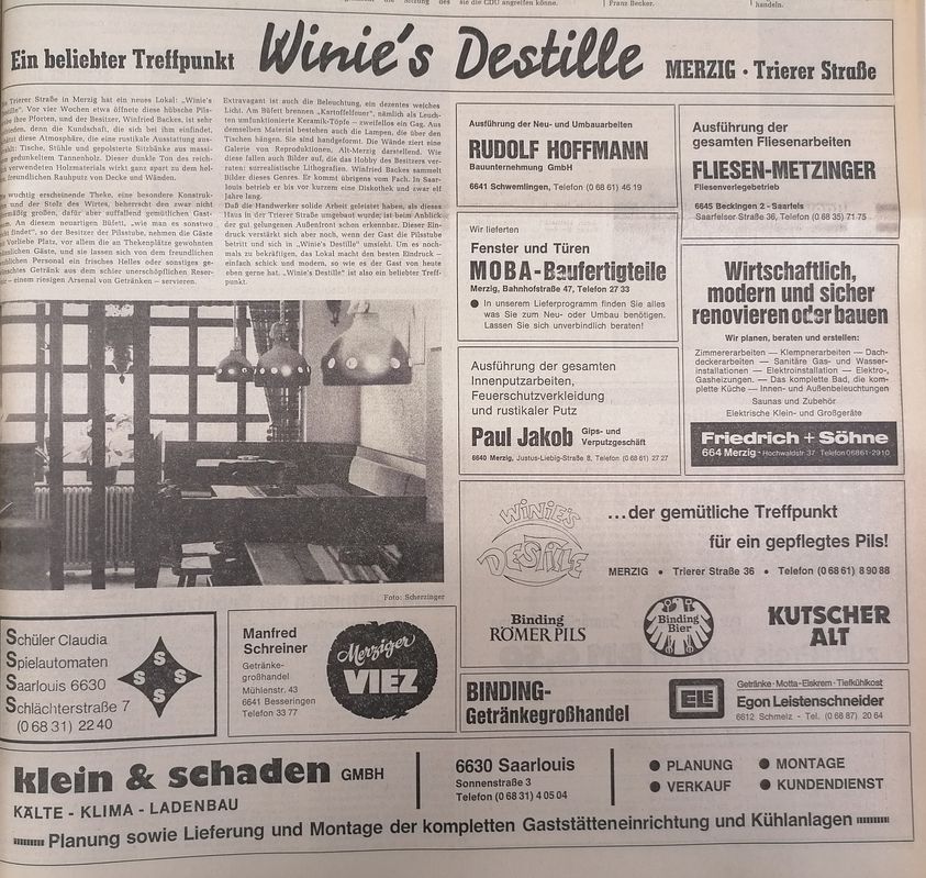 Eröffnung Winie`s Destille