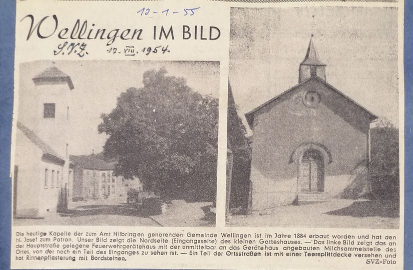 Wellingen im Bild 1954