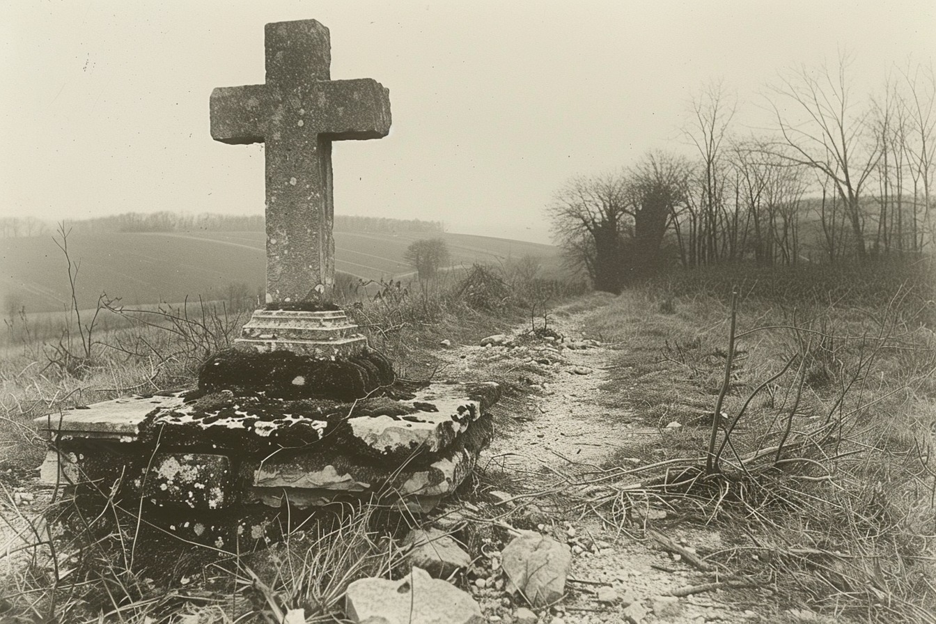 Verschwundenes Wegekreuz bei Eft