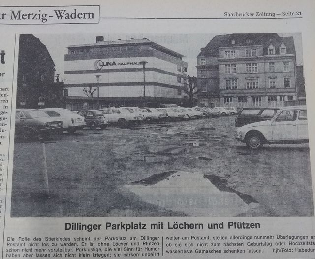 Dillingen 1974 im Winter.
