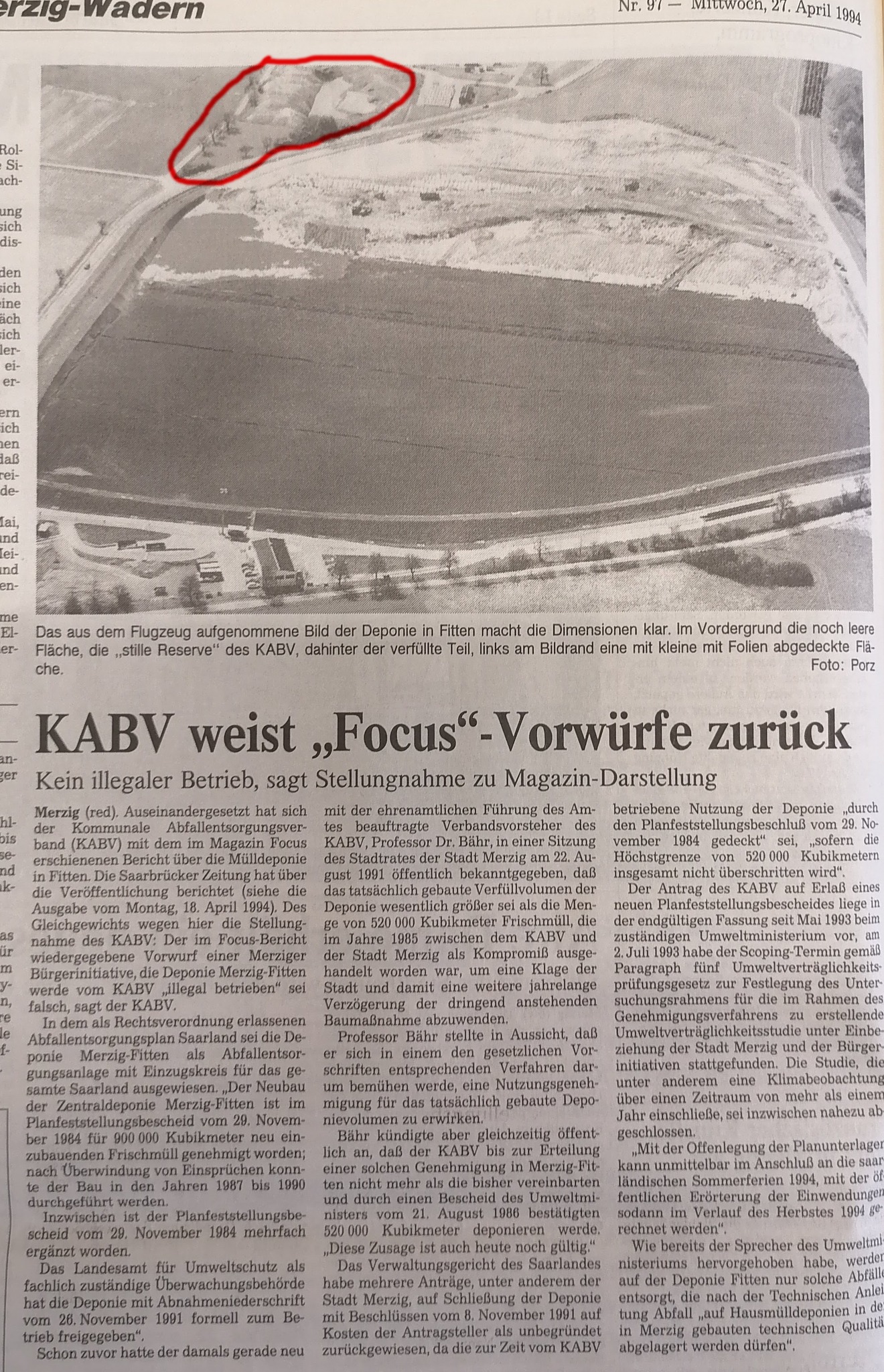 Deponie Fitten und Umgebung vor 30 Jahren.