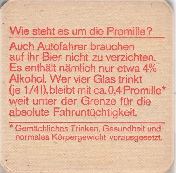 BIER! Andere Zeiten andere Sitten …