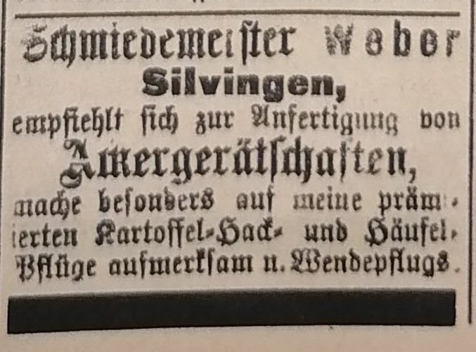 Schmiede Meister Weber Silwingen