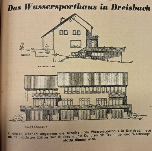 Baubeginn Wasersporthaus Dreisbach