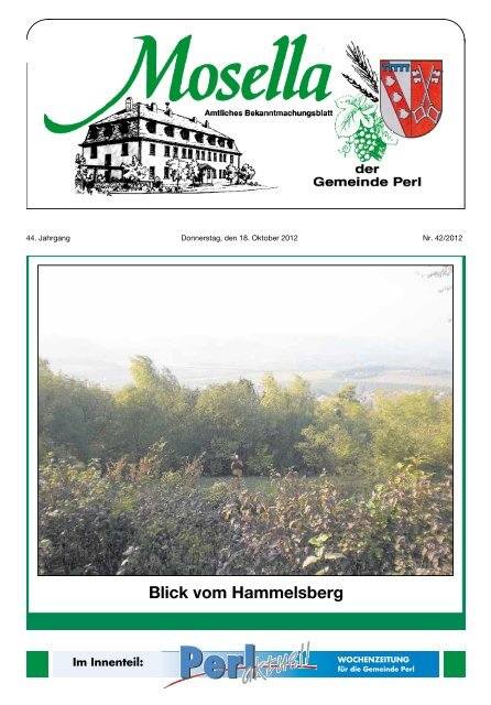Der Hammelsberg bei Perl – Kultur, Reben und Geschichte im Dreiländereck (Kurze Zusammenfassung)