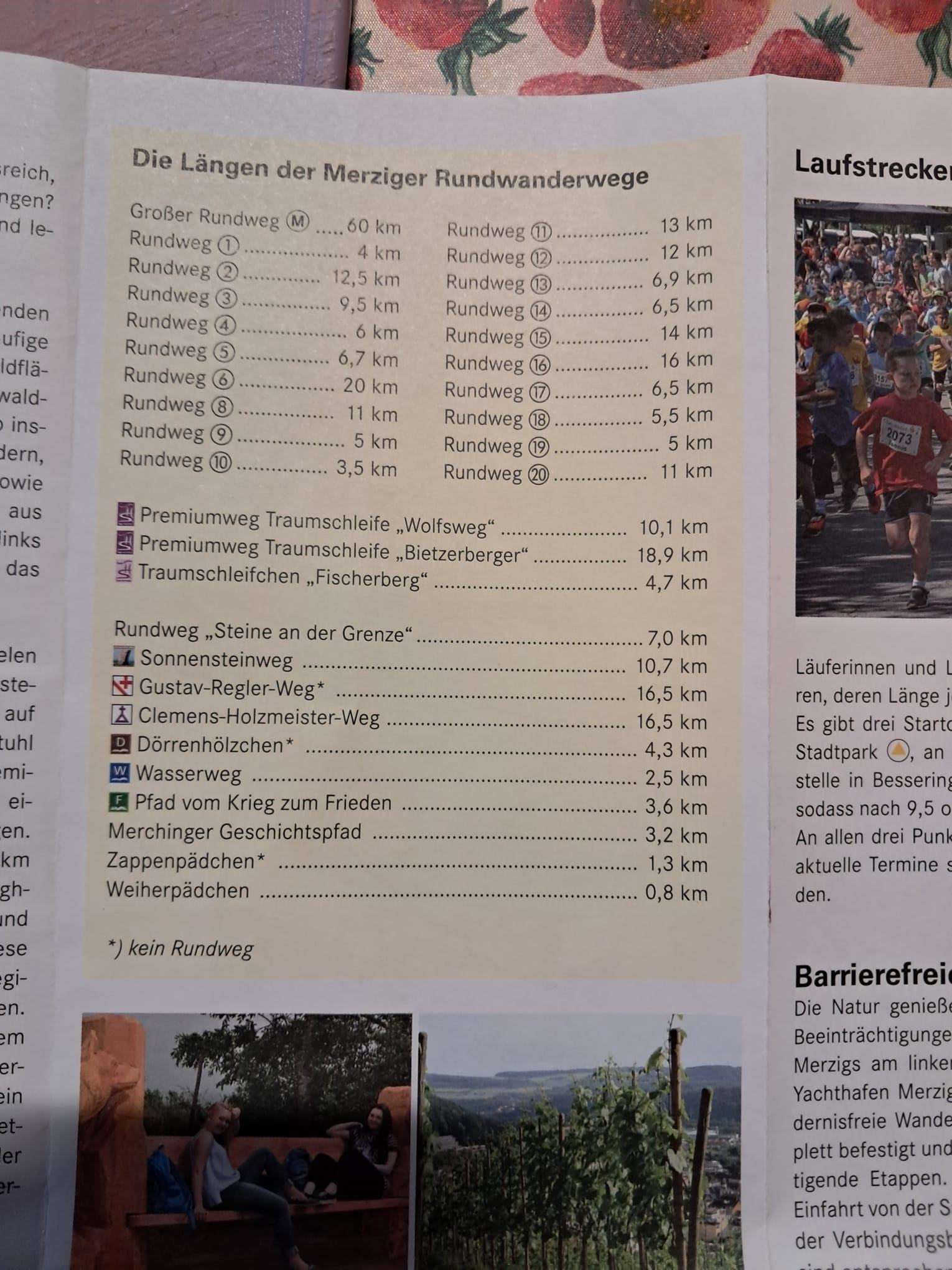 Rundwanderwege in Merzig.