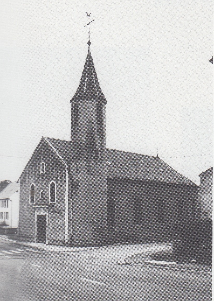 Kirche in Apach. 80ziger Jahre.