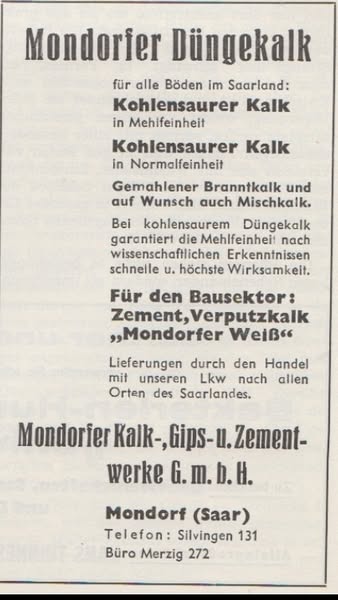 Mondorfer Kalkwerk.