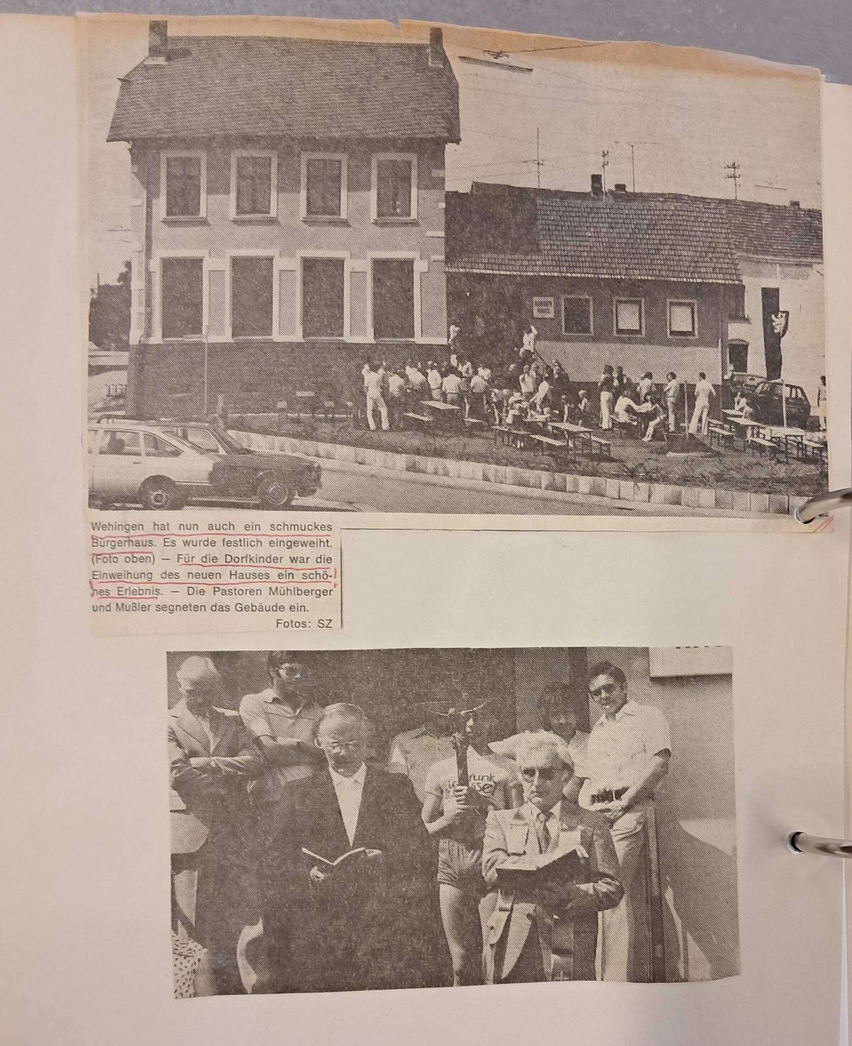 „Umbau der Wehinger Schule zum Bürgerhaus (1979) – Einweihung und Geschichte“