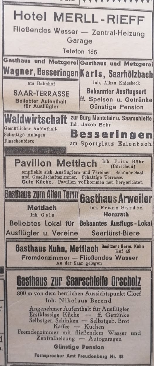 Rückblick in die Gastronomie des Jahres 1936.