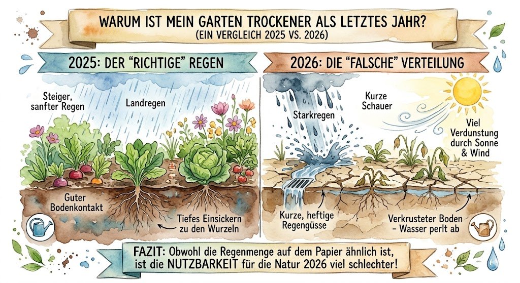 Trockener Garten
